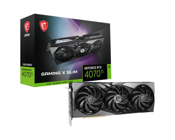MSI GeForce RTX 4070 Ti GAMING X SLIM 12G Video Graphics Card