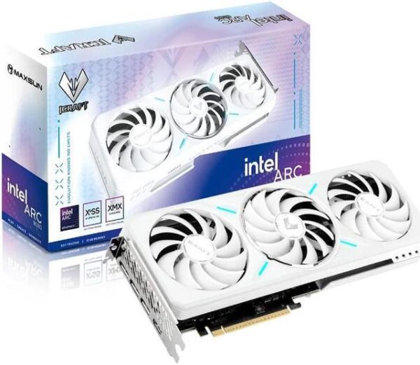 MAXSUN Intel Arc B580 iCraft 12G Video Graphics Card | 12GB | ARGB Lighting