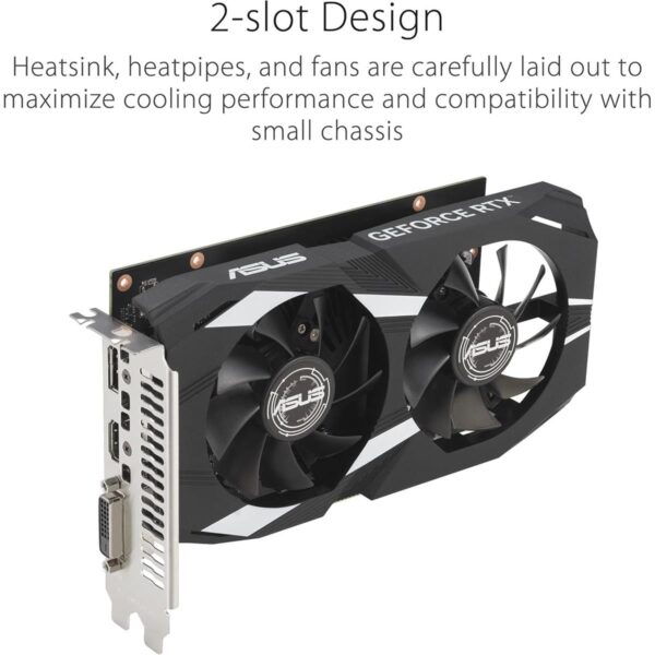 ASUS Dual GeForce RTX™ 3050 OC Edition 6GB GDDR6 with two powerful fans AAA gaming performance and ray tracing - Image 2