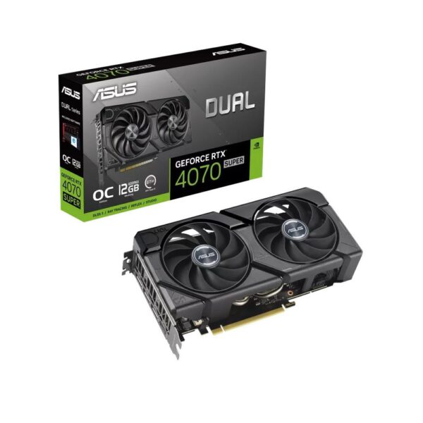 ASUS Dual GeForce RTX™ 4070 SUPER EVO OC Edition 12GB GDDR6X Video Graphics Card | DUAL-RTX4070S-O12G-EVO
