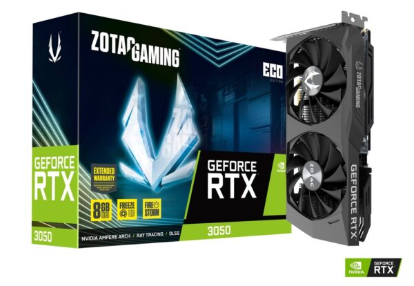 ZOTAC GAMING GEFORCE RTX 3050 ECO 8GB GDDR6 Video Graphics Card | ZT-A30500K-10M